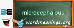 WordMeaning blackboard for microcephalous